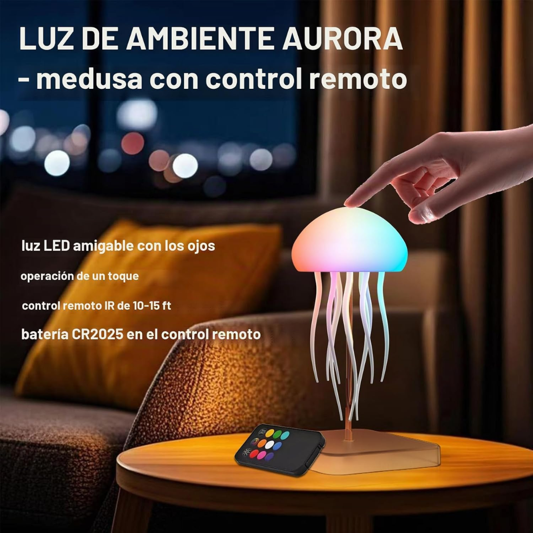 Lámpara Medusa LED RGB con Movimiento Animado